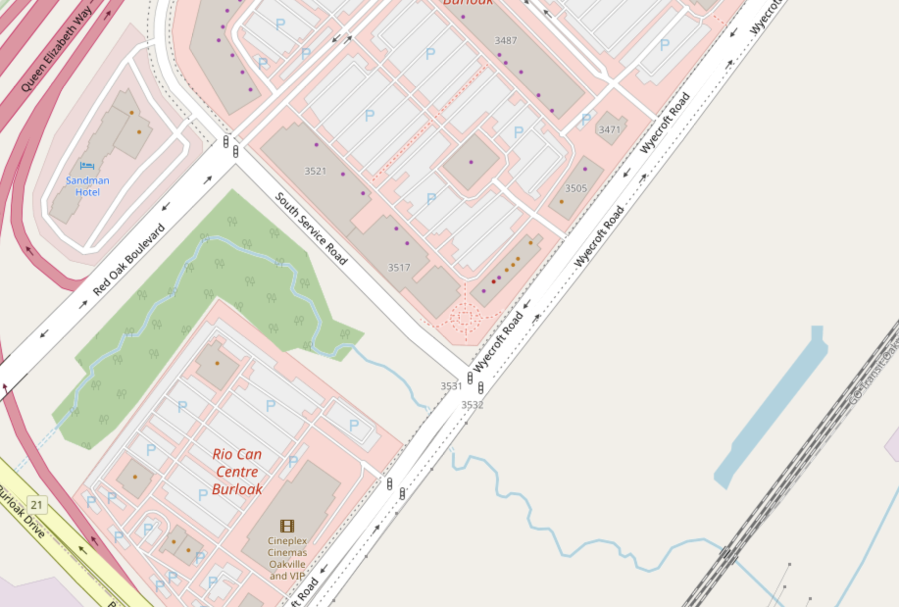 Lot on Wyecroft Road | Openstreetmap
